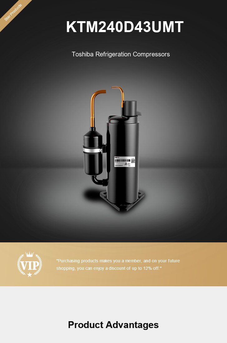 Toshiba Compressor KTM240D43UMT, technical parameters pdf, structure diagram